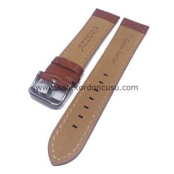 Azzuro Uzun Boy XL Deri Saat Kordonu TABA - 20MM