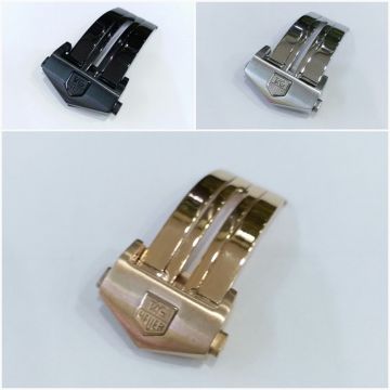 Tag Heuer Uyumlu Deri ve Silikon Kordon İçin Kilit ROZ BAKIR - 22 MM
