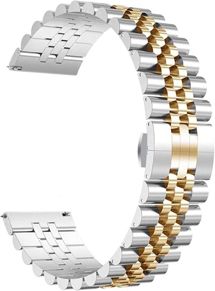 Apple Watch 41-42-44-45 İle Uyumlu Rozgold Renk Klipsli Saat Kordonu
