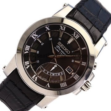 Seiko Premier Srn039p2 Uyumlu Siyah Deri Saat Kordonu