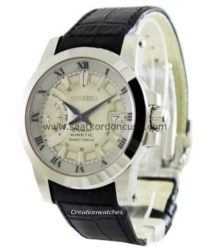 Seiko Premier Srg015p1 Uyumlu Siyah Deri Saat Kordonu