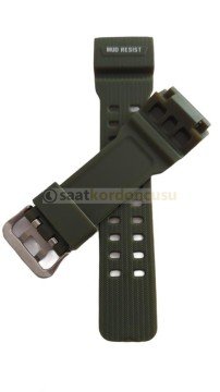 Casio gg1000 1A3 Uyumlu Yeşil Renk Silikon Saat Kordonu