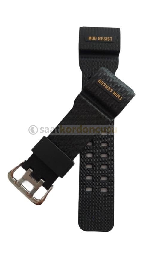 Casio gg1000 1A Uyumlu Siyah Renk Silikon Saat Kordonu