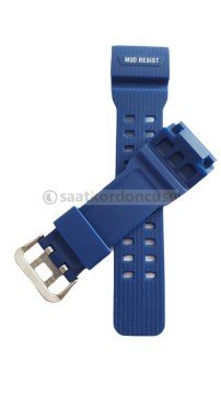 Casio gg1000 1A Uyumlu Mavi Silikon Saat Kordonu