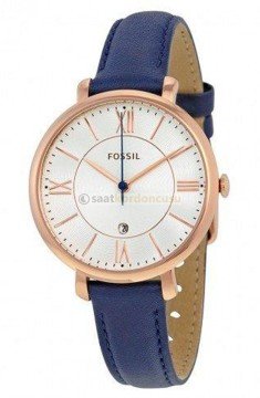 Fossil es3843 Modeli Mavi Deri Saat Kordonu