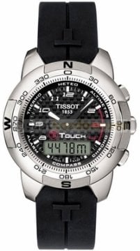 Tissot T Touch T33. 20mm Siyah Silikon Saat Kordonu