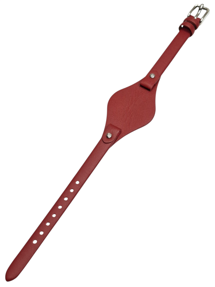 Fossil es3151 Uyumlu Deri Saat Kordonu KIRMIZI