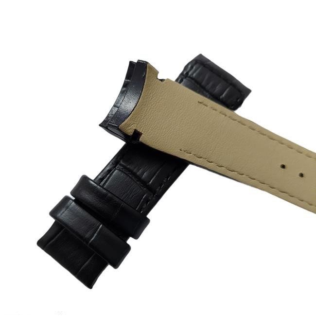 Seiko Premier Snp114p Uyumlu Siyah Deri Saat Kordonu