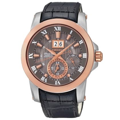 Seiko Premier Snp114p Uyumlu Siyah Deri Saat Kordonu