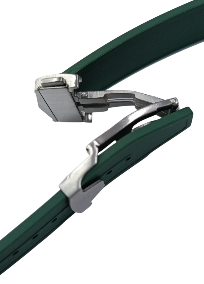 Longines Conquest Chronograph Uyumlu Yeşil Silikon Kordon