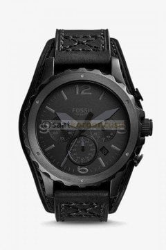 Fossil jr1510 22mm Siyah Deri Saat Kordonu