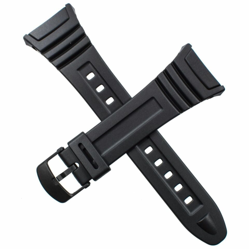Casio w 96 h Uyumlu Siyah Silikon Saat Kordonu