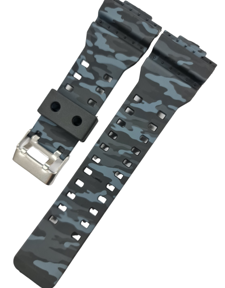 Casio Ga100 CM 8ADR Kamuflaj Gri Silikon Kordon