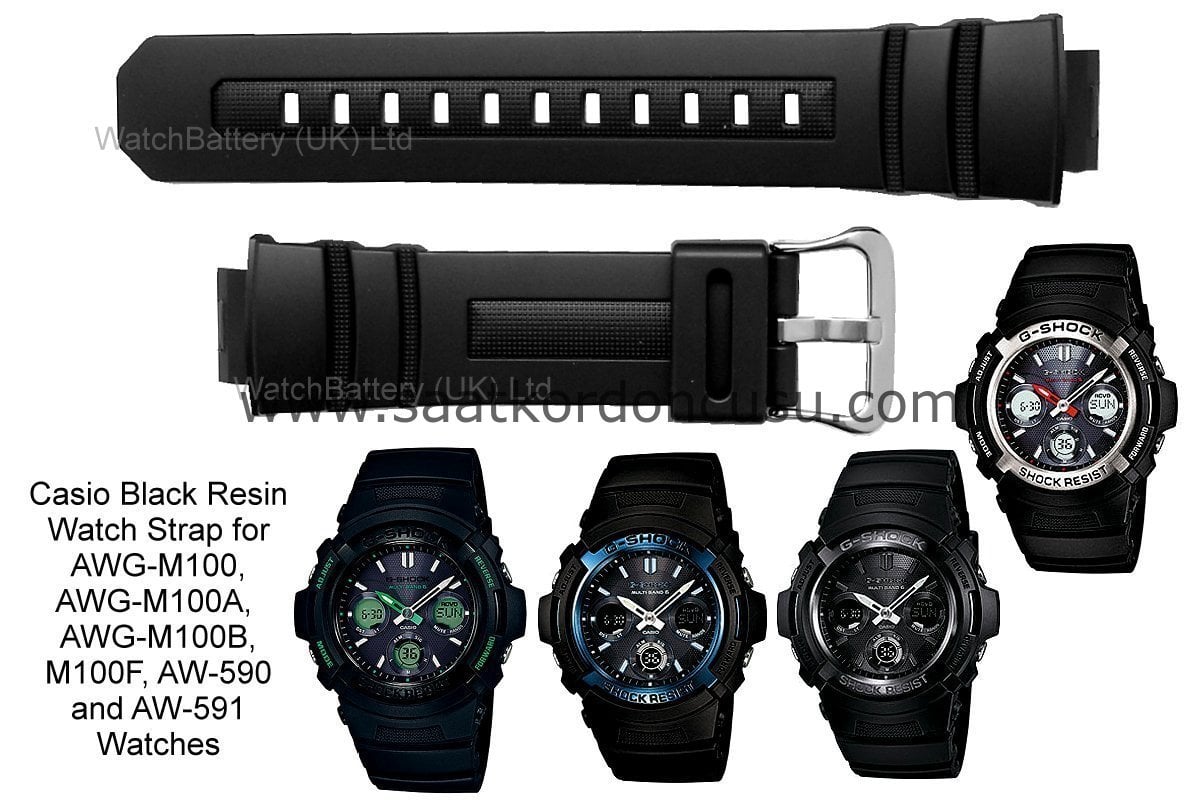 CASİO G Shock g 7700 Aw590  AWG100   AWG 101  AWG M100 Orjinal Silikon Kordon