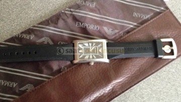 Emporio Armani ar0828 Uyumlu Siyah Silikon Saat Kordonu