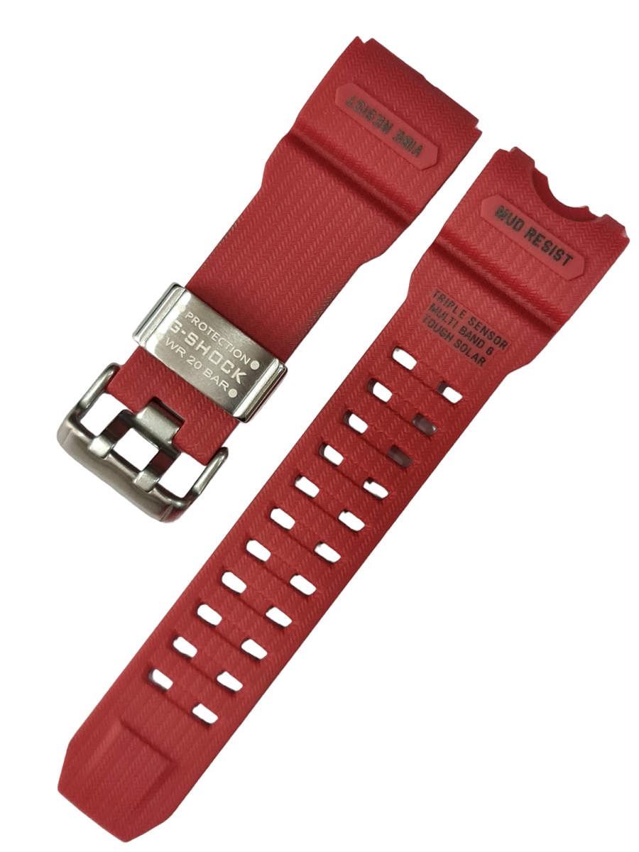 Casio G Shock gwg1000 1ADR Kırmızı Renk Silikon Saat Kordonu