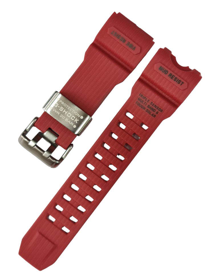 Casio G Shock gwg1000 1ADR Kırmızı Renk Silikon Saat Kordonu