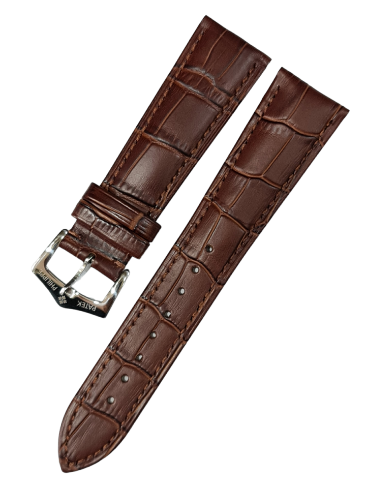 Patek Philippe 22mm Kahverenk Deri Saat Kordonu