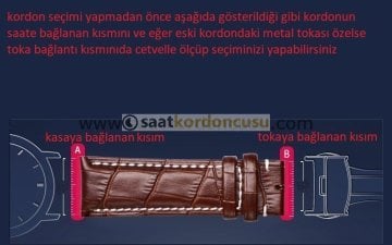 Deri Saat Kordonu İçin Katlamalı Siyah Çelik Kilit