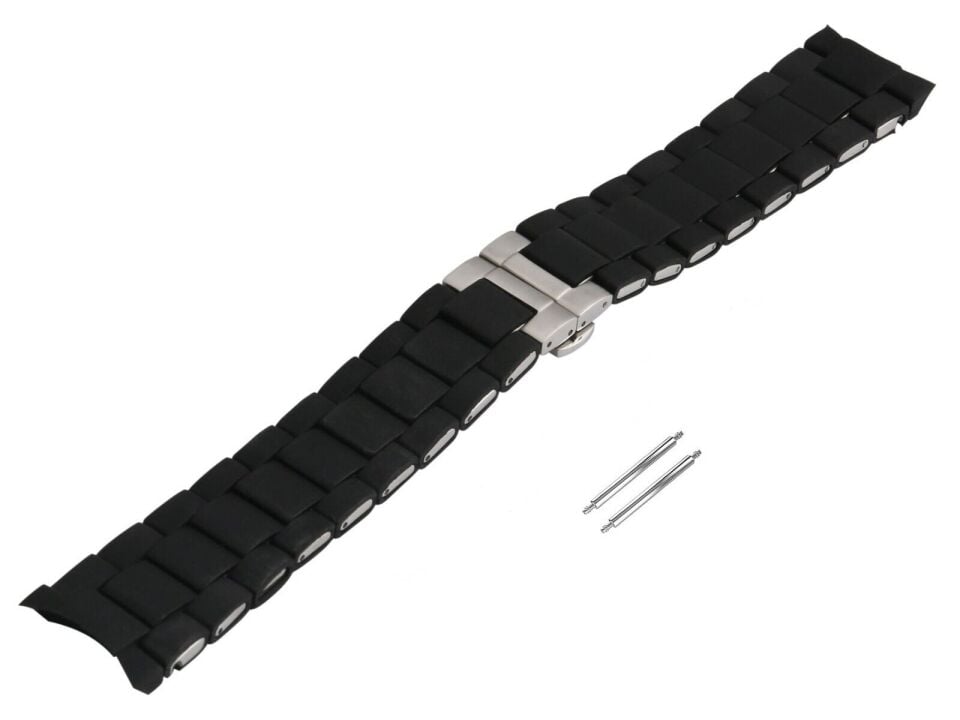 Emporio Armani ar5868 Siyah Silikon Kaplama Saat Kordonu