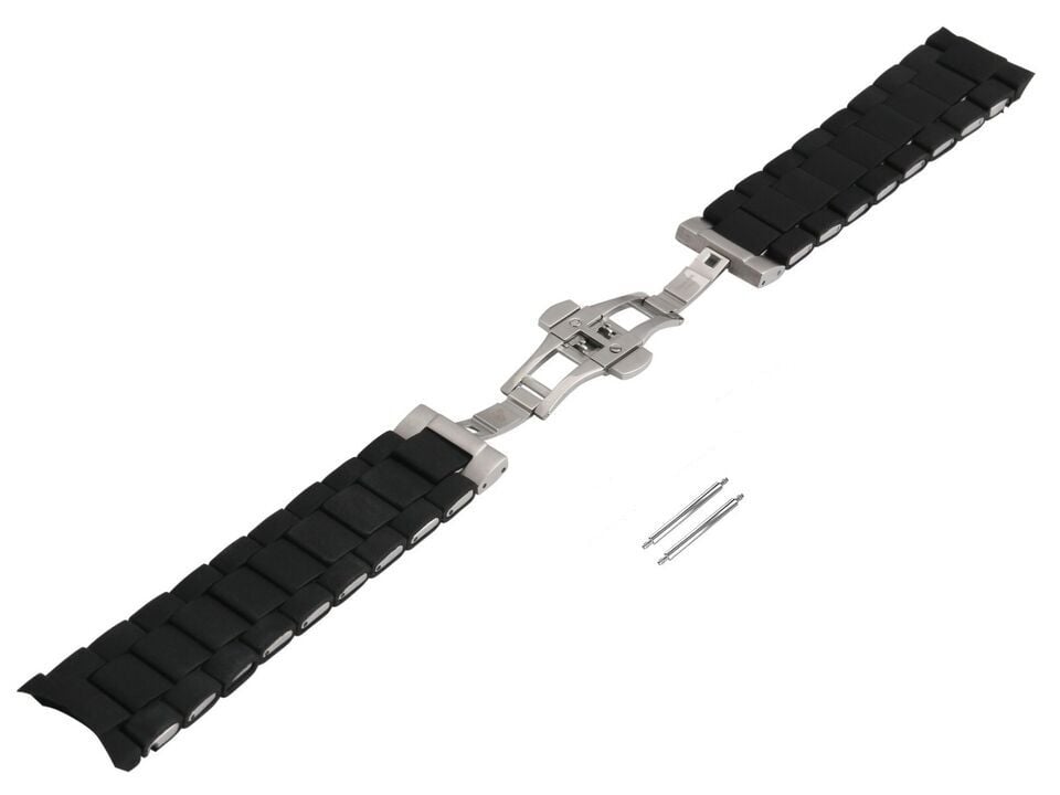 Emporio Armani ar5868 Siyah Silikon Kaplama Saat Kordonu