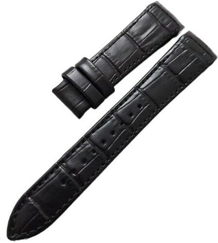 Seiko Premier snq143p1 Uyumlu Siyah Deri Saat Kordonu