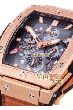Hublot Senna Gri Tekstil Yüzeyli Silikon Kordon