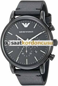 Emporio Armani AR1918 Siyah Deri Saat Kordonu