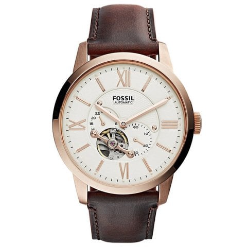 Fossil me3105 Uyumlu Kahverenk Deri Saat Kordonu