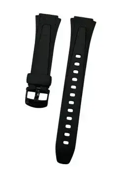 Casio W 755 Uyumlu Siyah Silikon Saat Kordonu