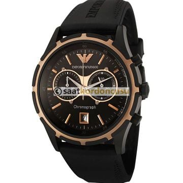 Emporio Armani ar0584 Uyumlu Siyah Silikon Kordon