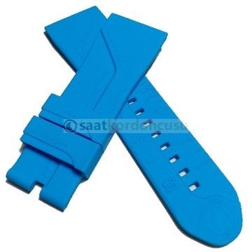 Sevenfriday Uyumlu 28mm Mavi Silikon Saat Kordonu