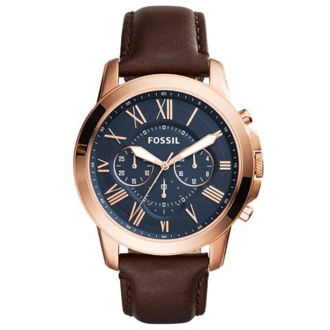 Fossil fs5068 Uyumlu Kahverenk Deri Saat Kordonu