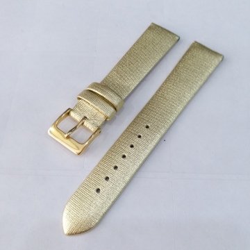 RODER Hakiki Deri Lame Renklerde Saat Kordonu 22 MM - ALTIN