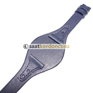 Fossil es4113 Uyumlu Lacivert Deri Saat Kordonu