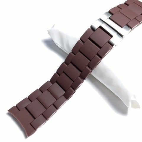 Emporio Armani 23mm Kahverenk Silikon Saat Kordonu