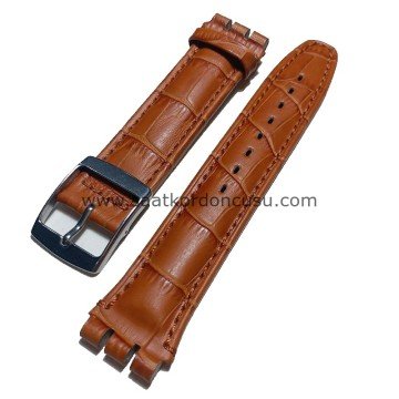 SWATCH 19 mm Bandco Krokodil Deri Kordon