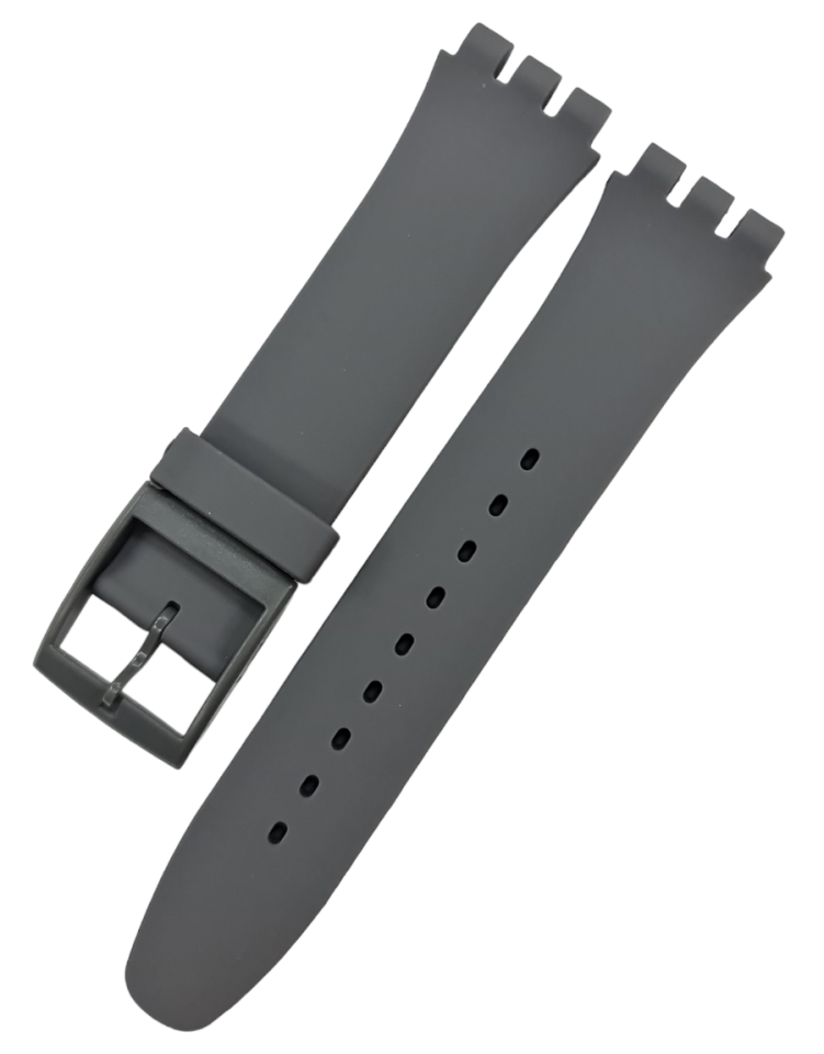 Swatch 19mm Suoo Model Gri Silikon Saat Kordonu