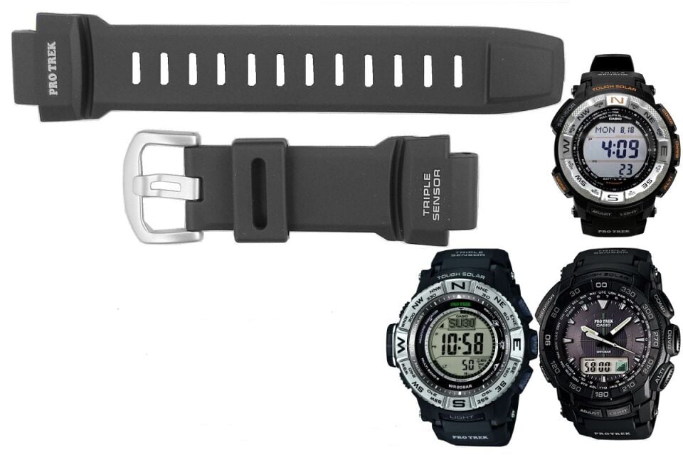 Casio Prg 260 1 Orjinal Siyah Silikon Saat Kordonu