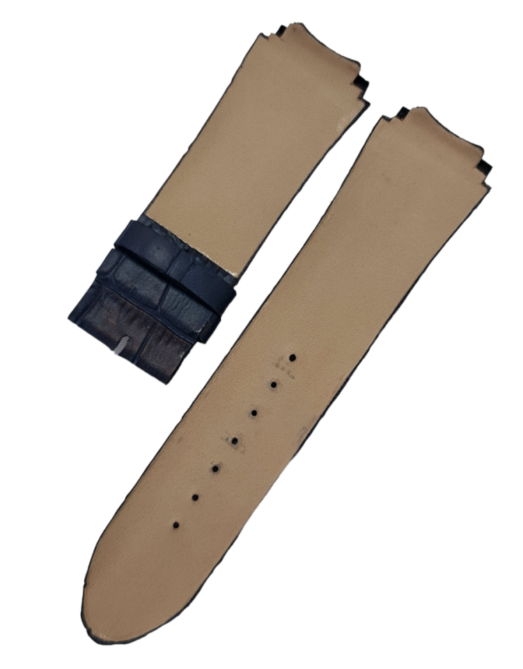 Guess Collection w0247g Uyumlu Lacivert Deri Saat Kordonu