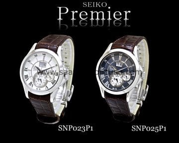 Seiko Premier Snp023p Uyumlu Kahverenk Deri Saat Kordonu