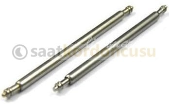 Kalın Formda 20mm Hasır Örgü Kahverenk Metal Saat Kordonu
