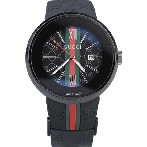 Gucci 26mm Kahverenk Silikon Saat Kordonu