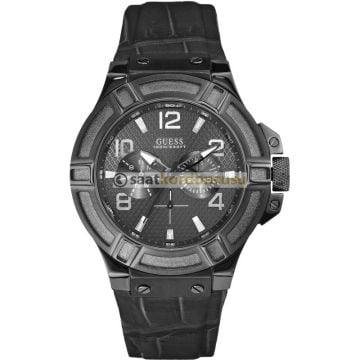 Guess w0040g1 Uyumlu Siyah Deri Kordon