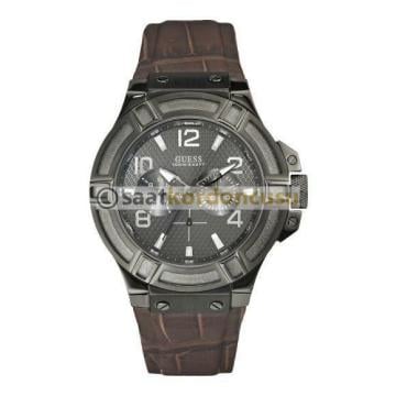 Guess w0040g2 Uyumlu Kahverenk Deri Kordon