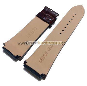 Guess w0040g2 Uyumlu Kahverenk Deri Kordon