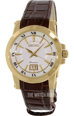 Seiko Premier Sur018p Uyumlu Kahverenk Deri Saat Kordonu