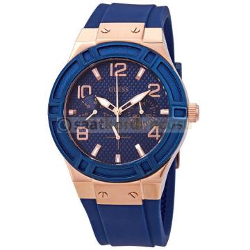Guess guw0571L1 Bayan Modeli Mavi Silikon Saat Kordonu