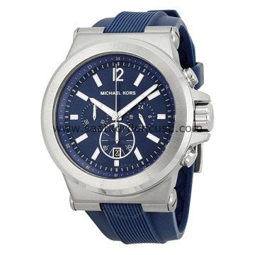 Mıchael Kors mk8303 Uyumlu Mavi Silikon Saat Kordonu