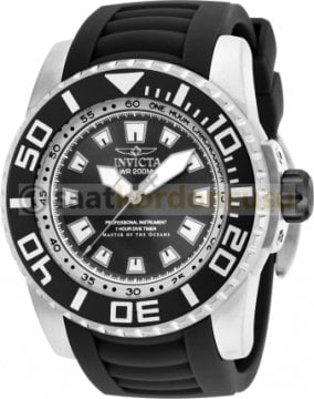 invicta 14660 Pro Diver Uyumlu Siyah Silikon Kordon